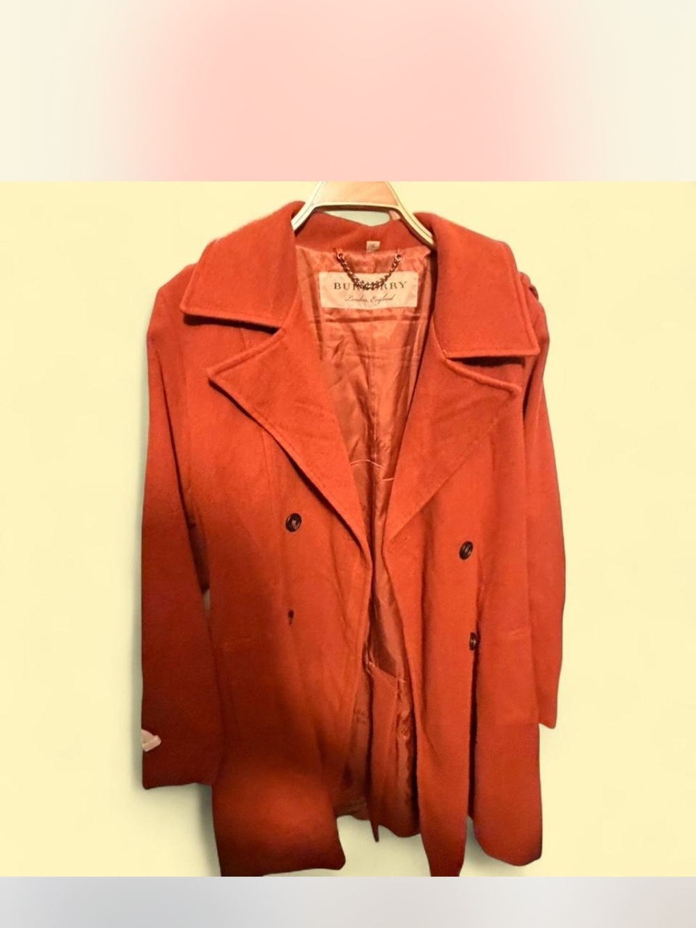 Burberry Women's Orange-Red/Ginger Trench Coat - Picture 1 of 11